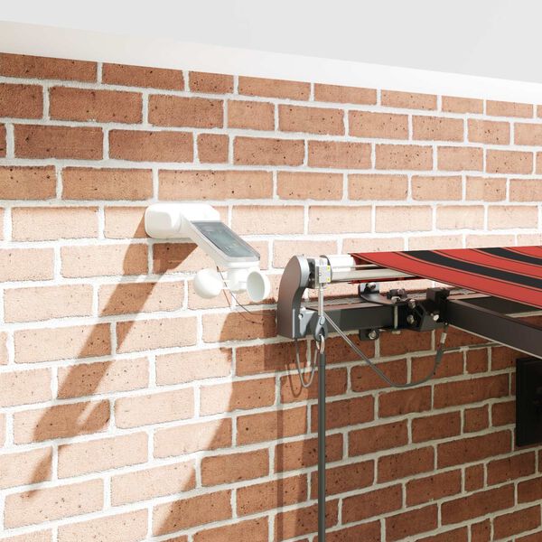 vidaXL Tenda Automatica Sensore Vento e LED 450x350 cm Arancio Marrone