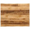 vidaXL Piano Tavolo Bordi Vivi 110x80x3,8 cm Legno di Mango Grezzo