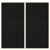 vidaXL Bacheca degli Annunci Nero 80 x 80 x 1.4 cm