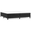 vidaXL Giroletto a Molle con Materasso Nero 200x200 cm in Similpelle
