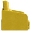 vidaXL Divano letto Giallo 65 x 80 x 83 cm Velluto