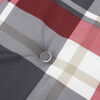 vidaXL Cuscino per Panca a Quadri Rossi 120x50x3 cm Tessuto Oxford