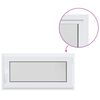 vidaXL Colore interno della finestra del seminterrato Bianco RISOR