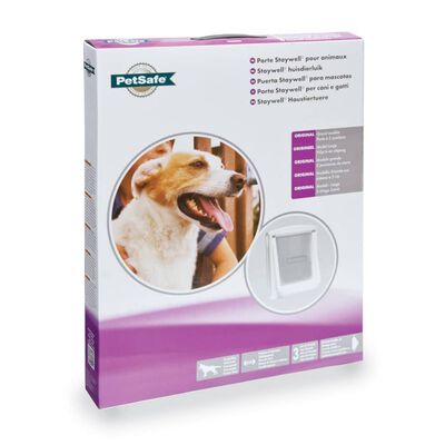 PetSafe Porta per Animali a 2 Direzioni 760 Grande 35,6x30,5 cm Bianca