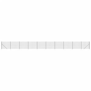 vidaXL Recinzione Metallica con Flangia Antracite 1,4x25 m
