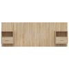 vidaXL Testiera Letto con Comodini in Legno Multistrato Rovere Sonoma