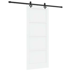 vidaXL Porta scorrevole Bianco e Nero 83 x 202 cm
