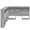 vidaXL Testata contenitore Grigio Sonoma 120 cm Legno multistrato