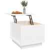 vidaXL Tavolino da Salotto Bianco 40x50x35 cm Legno Massello di Pino