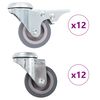 vidaXL Ruote Girevoli con Foro per Bullone 24 pz 50 mm