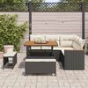 vidaXL Set Divano da Giardino 8 pcs Nero polyrattan