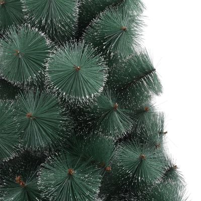 vidaXL Albero di Natale Preilluminato con Supporto Verde 240 cm in PET