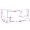 vidaXL Tavolino Salotto Grigio Cemento 90x50x36,5 cm Legno Multistrato