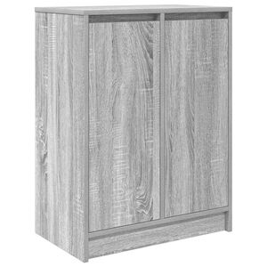 vidaXL Scarpiera Grigio Sonoma 57x34x76 cm in Legno Multistrato