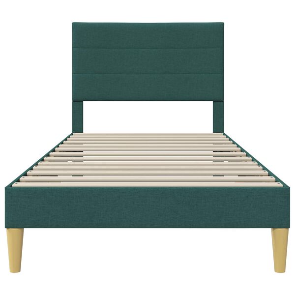 vidaXL Struttura del letto Verde Scuro 80 x 200 cm Tessuto