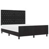 vidaXL Letto a molle con testiera Nero 140 x 190 cm Velluto