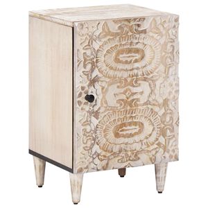 vidaXL Mobile da Bagno Bianco 38 x 33,5 x 58 cm