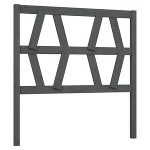 vidaXL Testiera per Letto Grigia 96x4x100 cm in Legno Massello di Pino