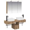 vidaXL Set di Armadi da Bagno 4 pcs Rovere Artigianale