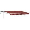 vidaXL Tenda retrattile manuale con LED 2,5 x 2 m