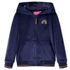 vidaXL Giacca con Cappuccio da Bambina Blu Marino 92