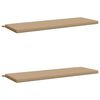 vidaXL Cuscini per Panchina SOEST 2 pz 100% Poliestere Sabbia