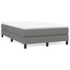 vidaXL Struttura Letto a Rete a Molle Grigio Scuro 120x200 cm Tessuto
