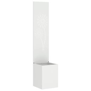 vidaXL Schermo per privacy in giardino Traforo Bianco 32 x 32 x 150 cm
