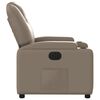 vidaXL Poltrona Reclinabile Elettrica Cappuccino in Similpelle