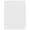 vidaXL Comodino Bianco 30x30x40 cm Legno Ingegnerizzato
