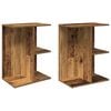 vidaXL Comodini 2 pz Legno Antico 46,5x29x61 cm in Legno Multistrato