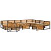 vidaXL Set Divano da Giardino 12 pz con Cuscini Legno Massello Acacia