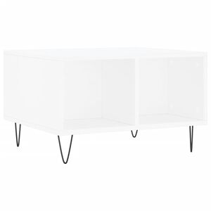 vidaXL Tavolino da Salotto Bianco 60x50x36,5 cm in Legno Multistrato