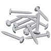 vidaXL Viti in Legno 12 pz Argento M4 x 28 mm Acciaio