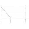 vidaXL Palo della recinzione Argento 50 x 1 m (griglia 50 mm) Acciaio