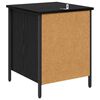 vidaXL Armadio da Notte Rovere Nero 40 x 42 x 50 cm Legno multistrato