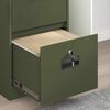 vidaXL Armadio per File con cassetto Verde oliva 44 x 50 x 106.5 cm