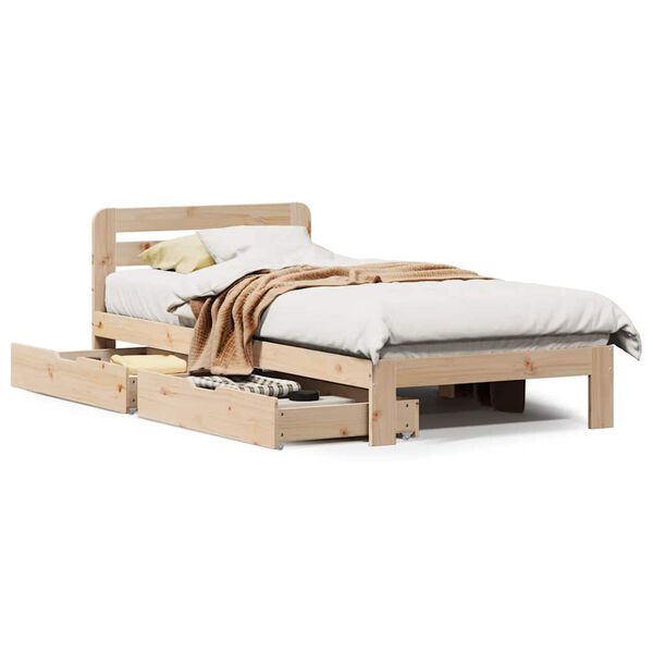 vidaXL Letto senza Materasso 90x190 cm in Legno Massello di Pino