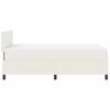 vidaXL Letto a molle Crema e Bianco 203 x 120 x 88 cm