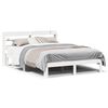 vidaXL Giroletto con Testiera Bianco 135x190 cm Legno Massello di Pino
