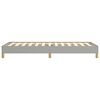 vidaXL Giroletto senza Materasso Grigio Chiaro 100x200 cm Tessuto