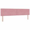 vidaXL Letto a Sorgente LED con materasso Rosa 200 x 200 cm Velluto