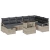 vidaXL Set Divano da Giardino 9 pz polyrattan