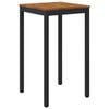 vidaXL Tavolo Bar da Giardino Naturale e Nero 60 x 60,5 x 105 cm