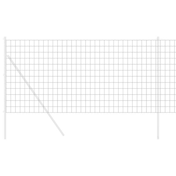 vidaXL Recinzione Euro Grigio 1.2 x 10 m Ferro rivestito in PVC