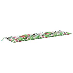 vidaXL Cuscino per Panca da Giardino Multicolore 200x50x7cm in Tessuto