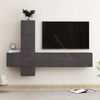 vidaXL Set Mobili TV 5 pz Grigio Lucido in Legno Multistrato