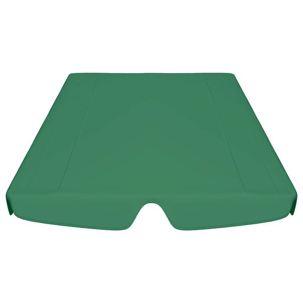 vidaXL Baldacchino per Dondolo Giardino Verde 188/168x145/110 cm