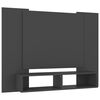 vidaXL Mobile TV a Muro Grigio 120x23,5x90 cm in Legno Multistrato