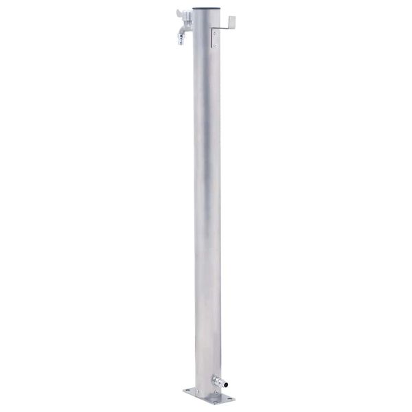 vidaXL Colonna d'Acqua da Giardino 100 cm Acciaio Inox Rotonda